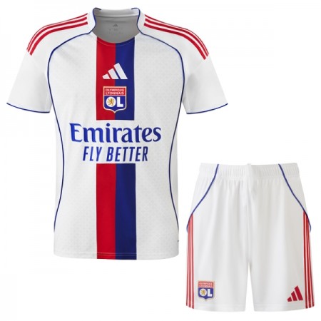 Camisola Olympique Lyonnais Criança 1º Equipamento 2025-26 Manga Curta